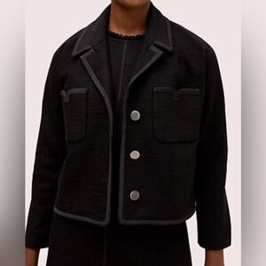 Kate Spade Black Blazer with Silver Buttons